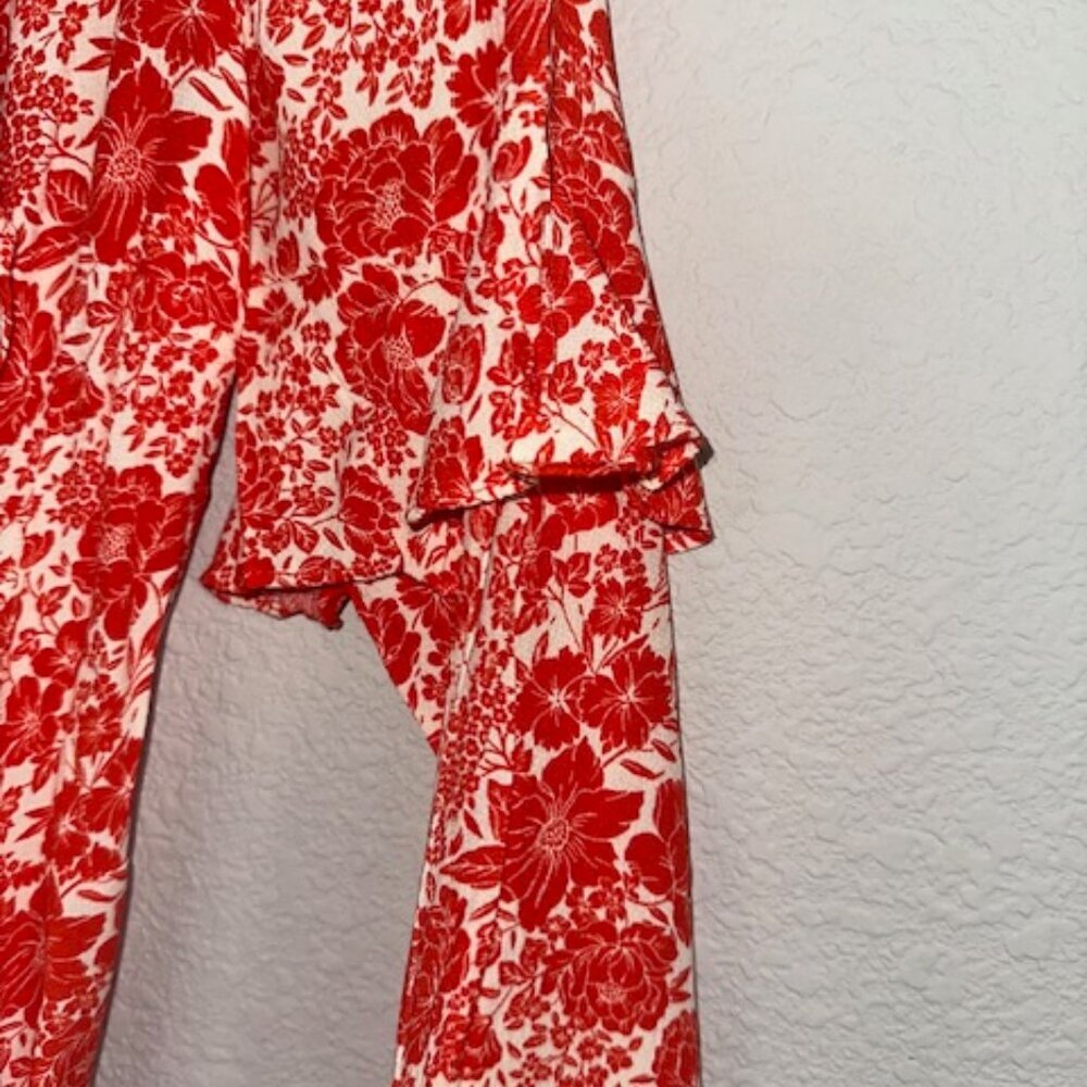 Topshop‎ Ruffle Wrap Mini Dress - Picture 2 of 7